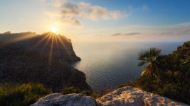 mallorca sunset cliffs nature balearen baleares islas espana